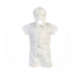 Swea Pea Lilli Baby Boys White Diamond Jacquard Shorts Hat Baptism Outfit 0-24M - SophiasStyle.com